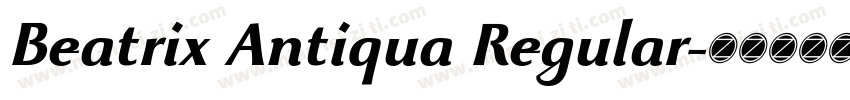 Beatrix Antiqua Regular字体转换